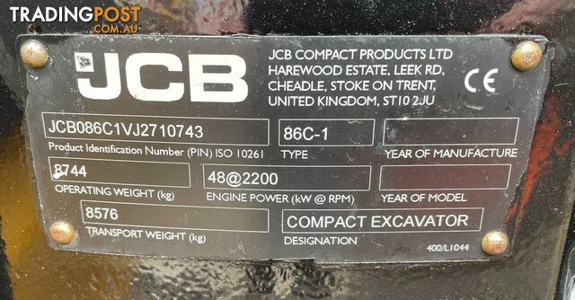 Used JCB 8.0TON Excavator