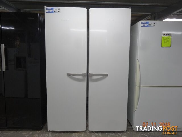 Miele white pigeon pair fridge freezer