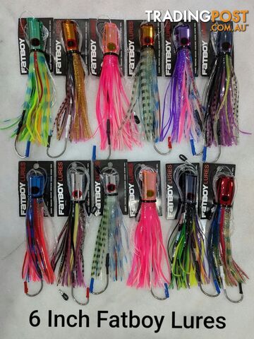 Fatboy & Black Magic Trolling Lures – 6” & 8” – Brand New