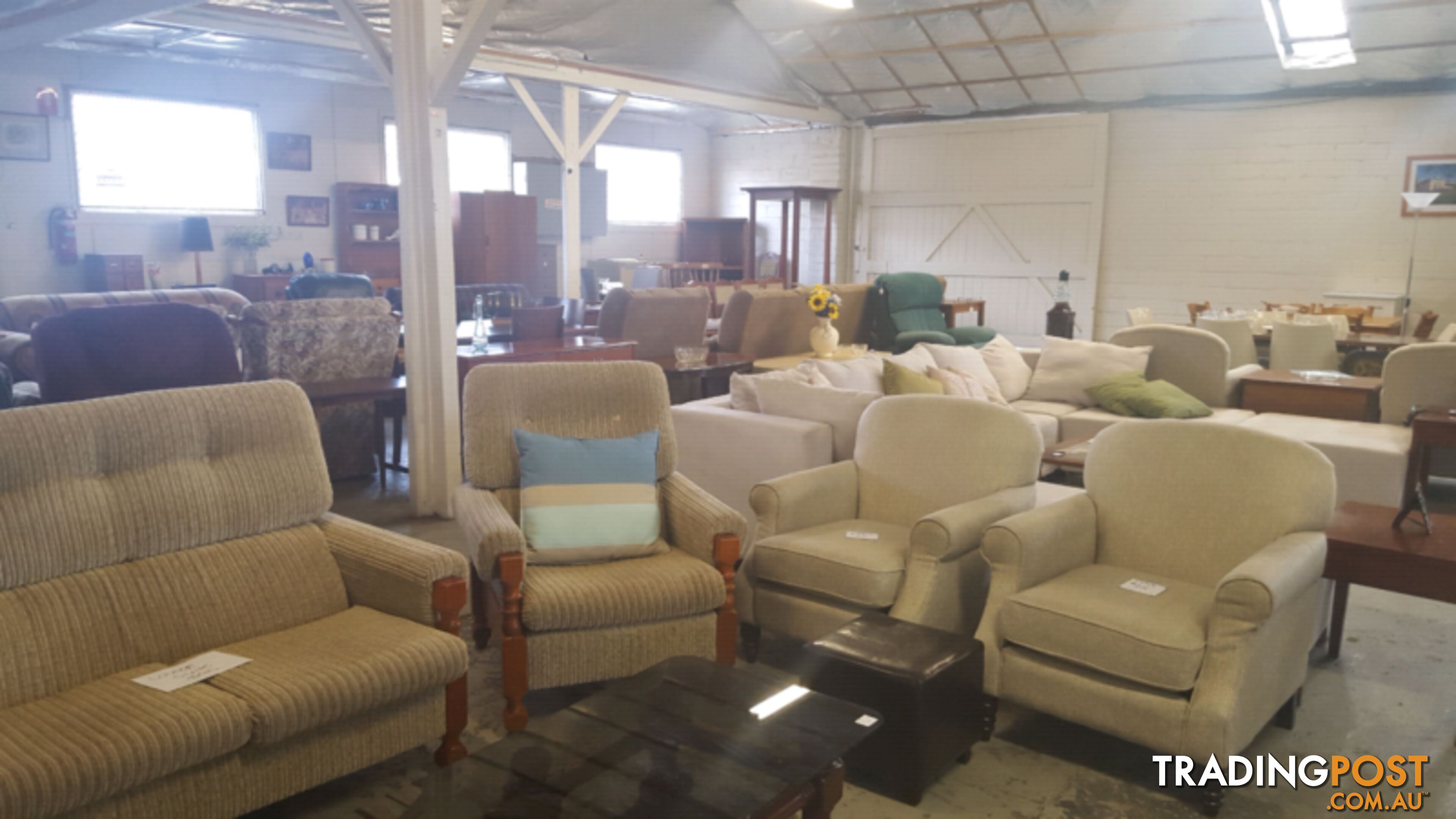 SECONDHAND WAREHOUSE OPEN SUNDAY 10am to 4pm