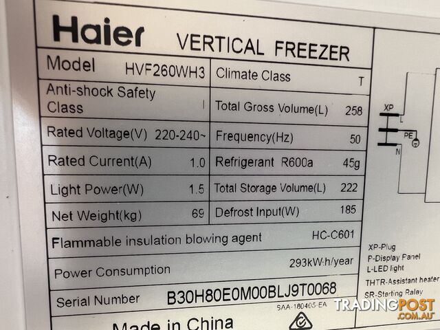 Haier freezer