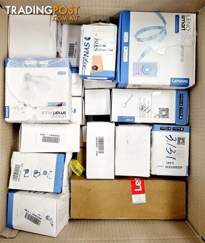 Box of USED/UNTESTED Lenovo Accessories