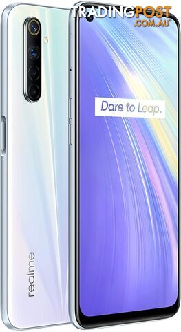 REALME 6 Smartphone, 128GB Storage, 8GB RAM, Comet White, RMX2001. NB: Miss