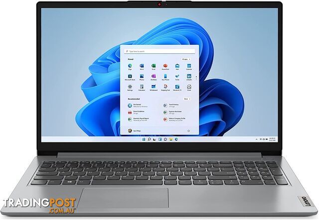 LENOVO IdeaPad Slim 1i Laptop, 15.6-inch HD, 4GB RAM, 128GB SSD, Intel Pent