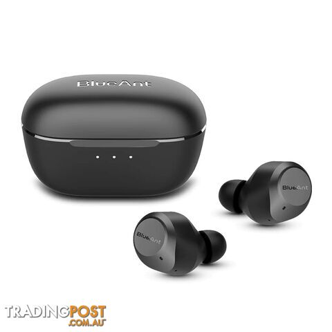 BLUEANT Pump Air Pro Active Noise Cancelling Bluetooth Earbuds, Black, PUMP