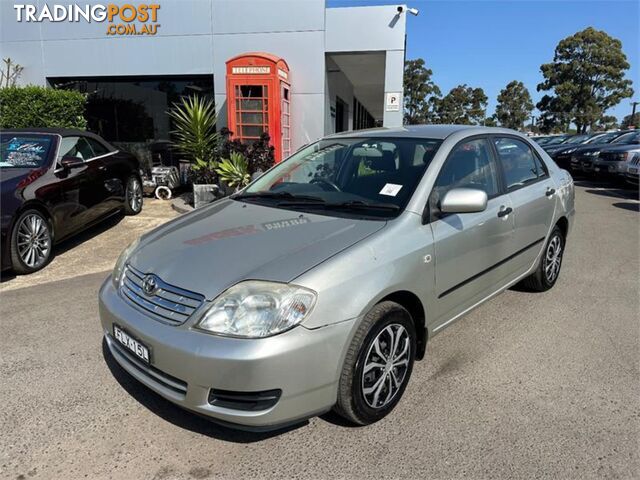 2006 TOYOTA COROLLA ASCENT ZZE122R5Y SEDAN