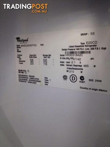 2014 model whirlpool 608 litre - photo 5 of 6