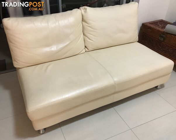 Leather Sofa Bed with storage