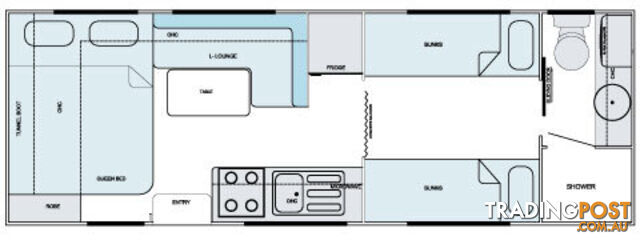 22ft Family (Quad Bunks)