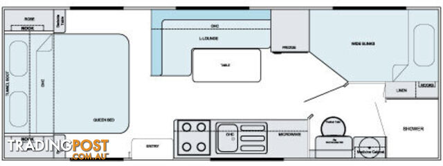 21.6ft Family (Wide Bunks)