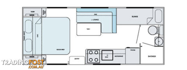 Coastline 18.6ft Family (Island Bed)