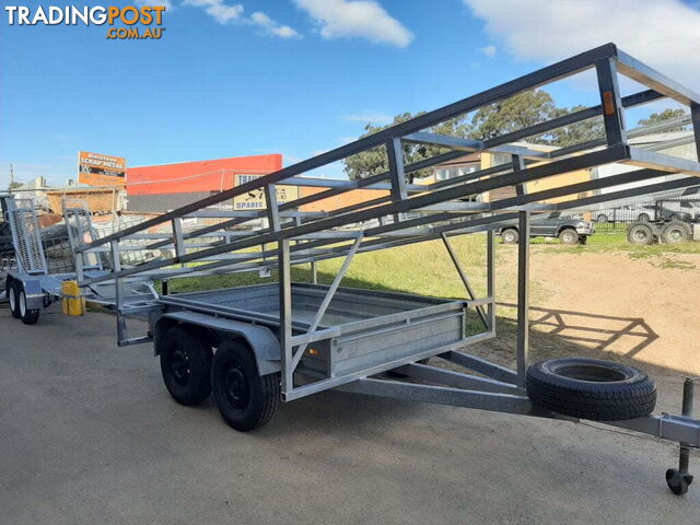 CONCRETORS TRAILER WITH MESH/TIMBER RACK