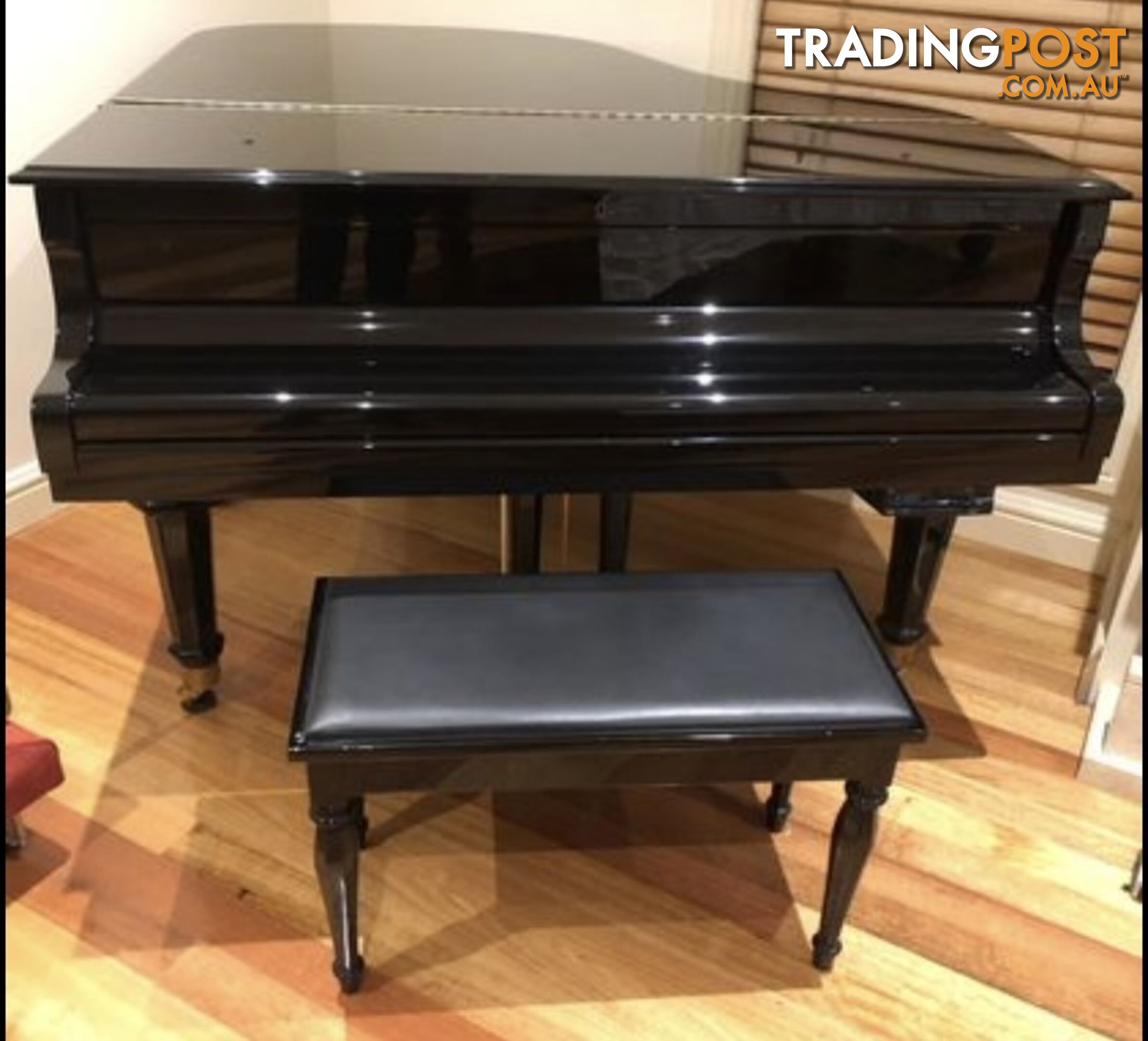 Story & Clark Baby Grand Piano (Ebony)