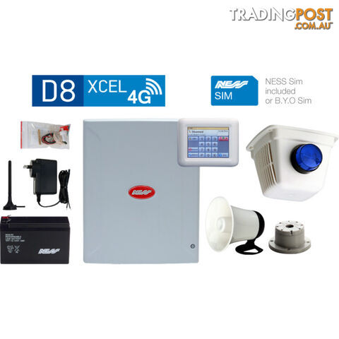 K-9312 D8XCEL4G NAVIGATOR & SIREN KIT UNLOCKED SIM INCLUDED