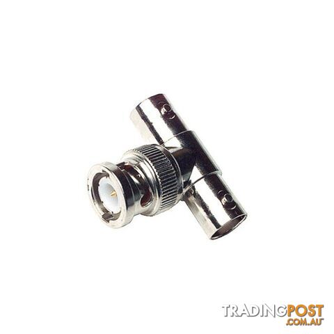 PA6032 BNC PLUG TO 2X BNC SOCKETS ADAPTOR T-PIECE 'T'