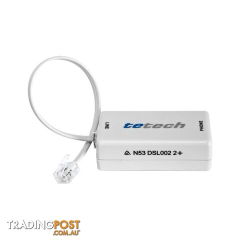 DSL002/2+ ADSL2+ INLINE FILTER ONLY TELSTRA CERTIFIED TEL1196 - photo 2 of 2