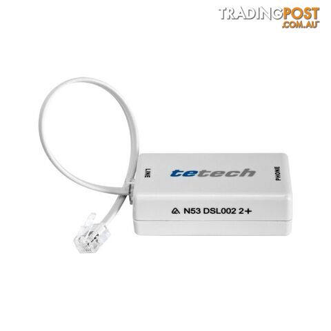 DSL002/2+ ADSL2+ INLINE FILTER ONLY TELSTRA CERTIFIED TEL1196