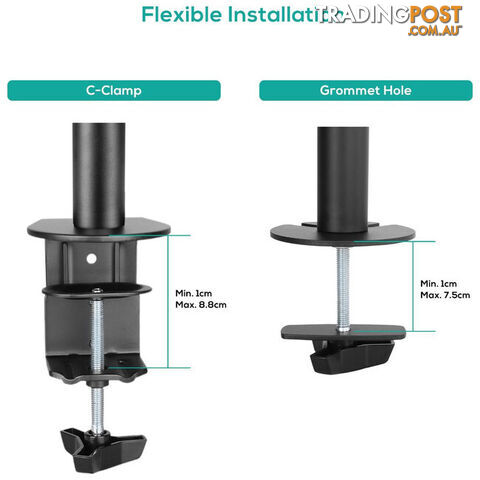 DC01K ACTIVIVA DUAL MONITOR ARM DOUBLE JOINT - photo 5 of 12