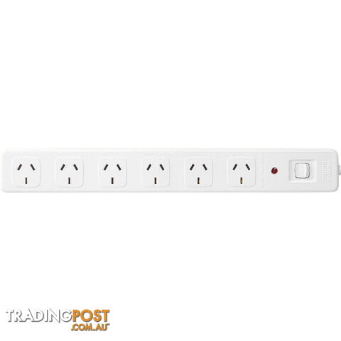 D105MS6WE 6 WAY MASTER SWITCH POWERBOARD SURGE PROTECTED - HPM - photo 2 of 2