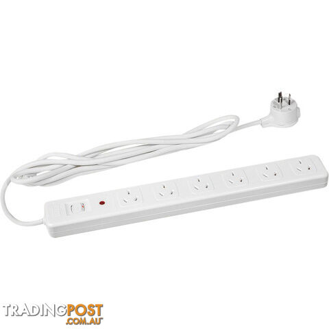 D105MS6WE 6 WAY MASTER SWITCH POWERBOARD SURGE PROTECTED - HPM