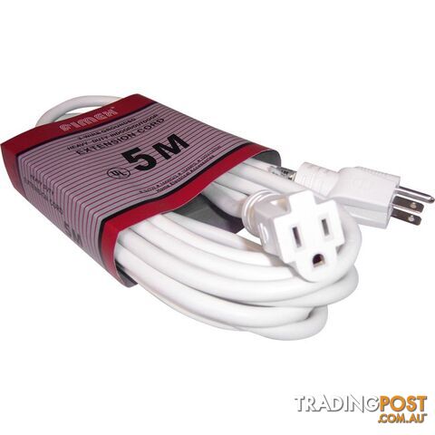 EXLUSA5 5M USA PLUG EXTENSION LEAD HEAVY DUTY 15AMP POWER LEAD