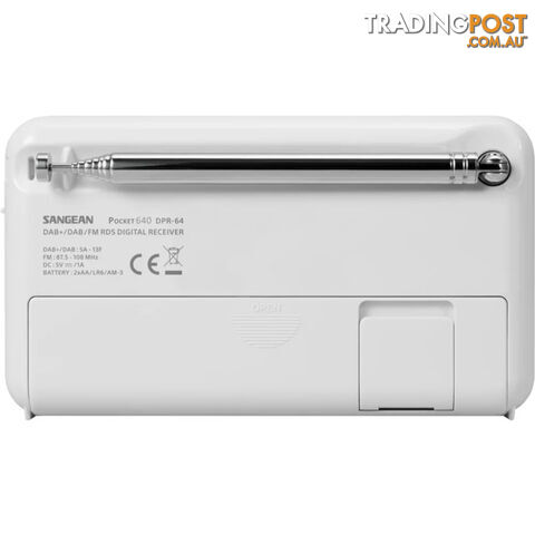 DPR64 DAB+ / FM-RDS / TRAVEL RADIO RECHARGEABLE COMPACT PORTABLE - photo 4 of 5