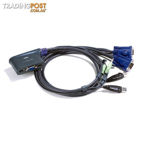 CS62US 2 PORT USB KVM SWITCH INC 90CM CABLES BUILT IN