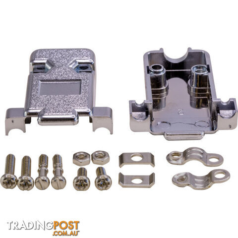 PJ5401 DB9 WAY D RANGE COVER CHROME BACKSHELL