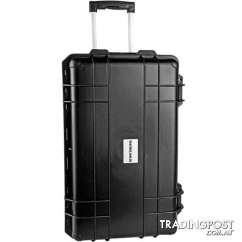 GS022 530X 355X 225 PROTECTIVE BLACK TROLLY CASE WITH FOAM GEARSAFE - photo 3 of 4