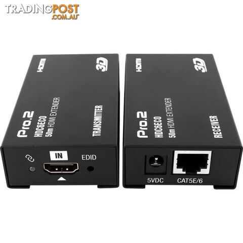 HDC6ECO HDMI OVER SINGLE CAT6 EXTENDER FTP CAT5E CAT6 UPTO 50M - photo 2 of 6