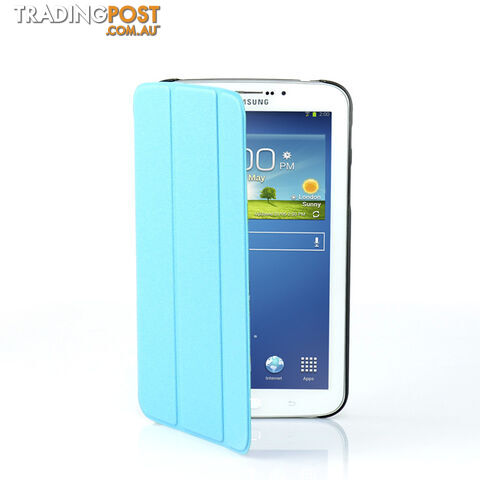 T3-7CASBL GALAXY TAB3 7" SLIM CASE BLUE TRI-FOLD MBEAT