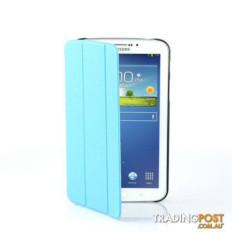T3-7CASBL GALAXY TAB3 7" SLIM CASE BLUE TRI-FOLD MBEAT - photo 4 of 6