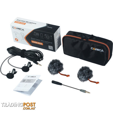 D02B DUAL HEAD UNIVERSAL MICROPHONE OMNIDIRECT. DSLR/PHONE/GOPRO - photo 2 of 5