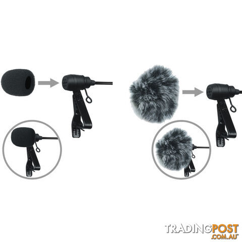 D02B DUAL HEAD UNIVERSAL MICROPHONE OMNIDIRECT. DSLR/PHONE/GOPRO - photo 4 of 5