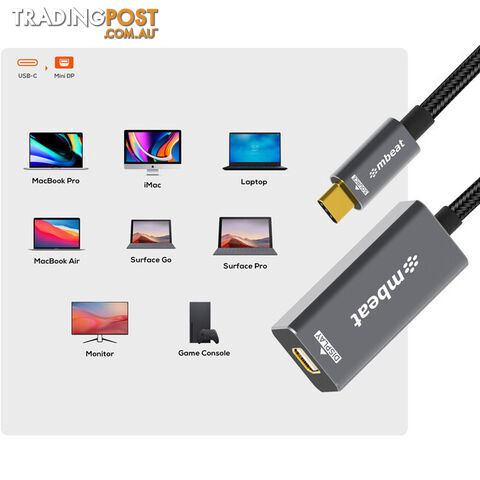 LC7998 4K USB-C TO MINI DISPLAY PORT ADAPTER TOUGH LINK - photo 4 of 5