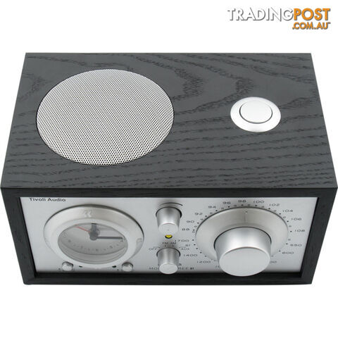M3BTBLK MODEL THREE AM/FM CLOCK RADIO WITH BLUETOOTH- BLACK / SILVER - photo 2 of 3