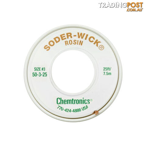 50-3-25 2MM X 7.5M SODER WICK GREEN DESOLDERING BRAID #3