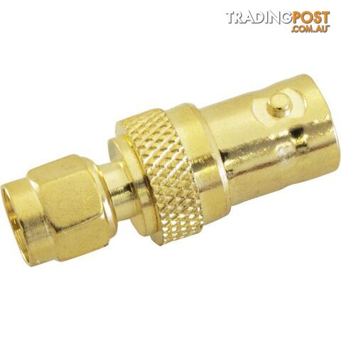 PA6690 SMA PLUG TO BNC SOCKET ADAPTOR - SMA O/D = 10MM