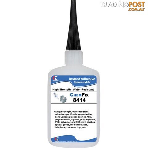 8414-20G 20G 8414 PLASTIC ADHESIVE GLUE CYANOACRYLATE WEATHER RESIST