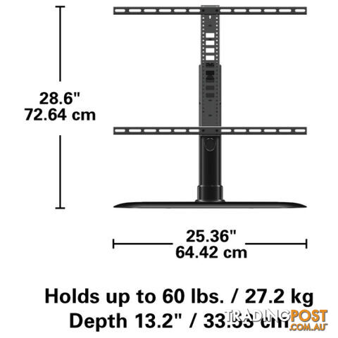 FTVS1 32"-65" 27KG SWIVEL TV BASE VESA MOUNT 75X75 TO 600X400 - photo 2 of 11