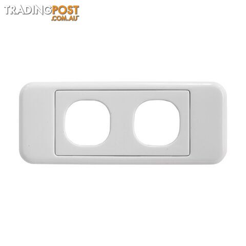 PK4578 2 GANG ARCHITRAVE PLATE SUITS CLIPSAL