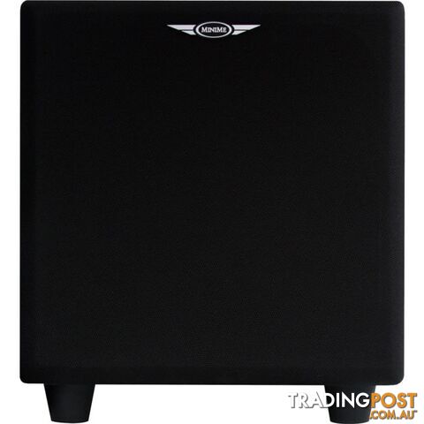 MINIMEFF8-V2 8" POWERED SUBWOOFER 320W W/ SLAPS FRONT FIRING BLACK