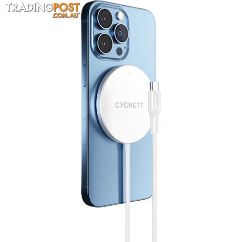 WCC1W MAGCHARGE WIRELESS CHARGING CABLE 1.2M WHITE MAGSAFE AND QI COMPATIBLE - photo 4 of 5