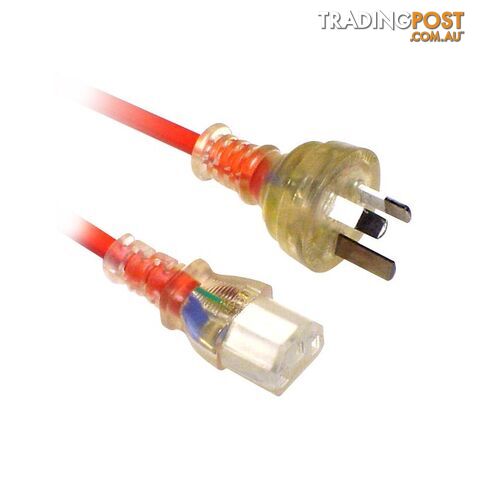 K9-2MTMED IEC MEDICAL ORANGE POWER - 2M LEAD IEC-C13 APPLIANCE CORD