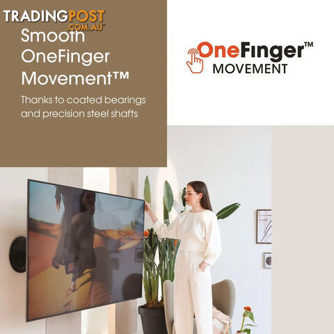TVM7655 SIGNATURE SERIES 40"-77" 35KG WALL MOUNT ONE FINGER MOVEMENT -3D LEVELLING - photo 2 of 9