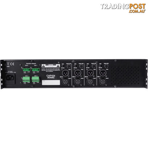 CAP424 4X 240W - 100V QUAD POWER AMP AUDAC - photo 2 of 2