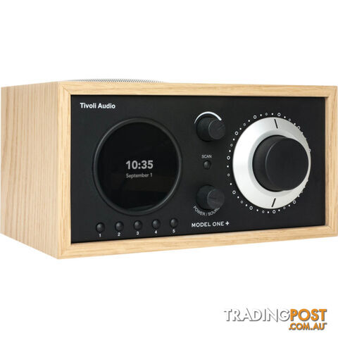 M1POBB MODEL ONE PLUS -OAK / BLACK DAB+/FM/ BLUETOOTH CLOCK RADIO