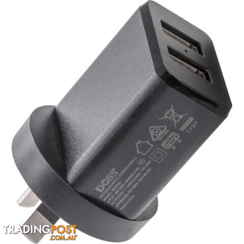 SM534U 5V DC 3.4A DUAL USB CHARGER 3.4A TOTAL POWER SUPPLY