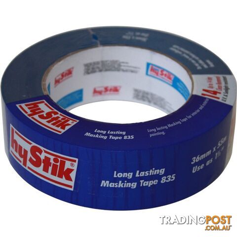 835MT36 14 DAY OUTDOOR MASKING TAPE 36MM X 55MT ROLL LONG LASTING