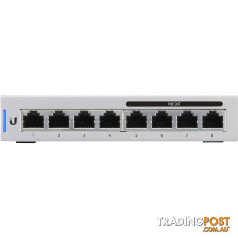 US-8-60W UNIFI 8 PORT 60W POE SWITCH 4 X POE PORTS - photo 2 of 10